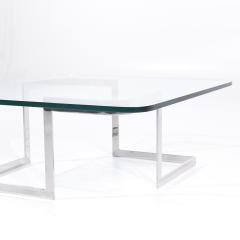 Vladimir Kagan Vladimir Kagan Mid Century Steel and Glass Infinity Coffee Table - 3836602