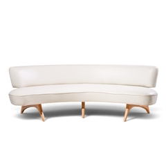 Vladimir Kagan Vladimir Kagan Mid Century Tiger Maple Floating Curve Sofa - 4753907