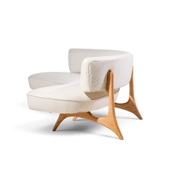 Vladimir Kagan Vladimir Kagan Mid Century Tiger Maple Floating Curve Sofa - 4753910