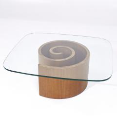 Vladimir Kagan Vladimir Kagan Mid Century Walnut Snail Coffee Table - 3842410