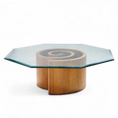 Vladimir Kagan Vladimir Kagan Mid Century Walnut Snail Coffee Table - 4346390