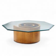 Vladimir Kagan Vladimir Kagan Mid Century Walnut Snail Coffee Table - 4346391