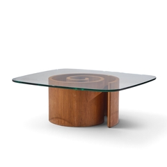 Vladimir Kagan Vladimir Kagan Mid Century Walnut Snail Coffee Table - 4800905