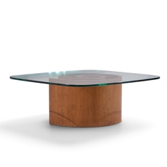 Vladimir Kagan Vladimir Kagan Mid Century Walnut Snail Coffee Table - 4800908