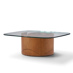 Vladimir Kagan Vladimir Kagan Mid Century Walnut Snail Coffee Table - 4800911