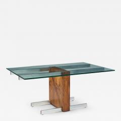 Vladimir Kagan Vladimir Kagan Model 6705 Cubist Rosewood Expanding Dining Table with 2 Leaves - 4385204