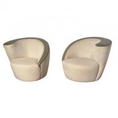 Vladimir Kagan Vladimir Kagan Nautilus Corksrew swivel chairs By Directional - 3511415