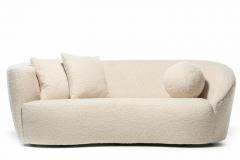 Vladimir Kagan Vladimir Kagan Nautilus Sofa in Ivory White Boucl by Directional c 1980 - 2272681
