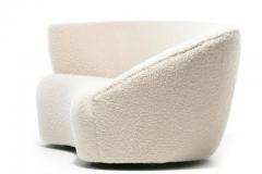 Vladimir Kagan Vladimir Kagan Nautilus Sofa in Ivory White Boucl by Directional c 1980 - 2272682