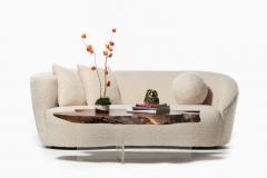 Vladimir Kagan Vladimir Kagan Nautilus Sofa in Ivory White Boucl by Directional c 1980 - 2272699