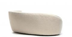 Vladimir Kagan Vladimir Kagan Nautilus Sofa in Ivory White Boucl by Directional c 1990 - 3413977