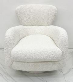 Vladimir Kagan Vladimir Kagan Papa Bear Swivel Rocking Chair in Boucle Directional 1980s - 4504656