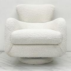 Vladimir Kagan Vladimir Kagan Papa Bear Swivel Rocking Chair in Boucle Directional 1980s - 4504657