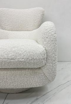 Vladimir Kagan Vladimir Kagan Papa Bear Swivel Rocking Chair in Boucle Directional 1980s - 4504658