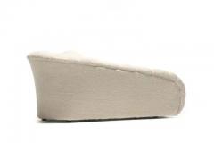 Vladimir Kagan Vladimir Kagan Post Modern Clam Chaise Lounge in Soft Ivory White Boucl 1980s - 3219050