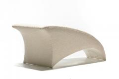 Vladimir Kagan Vladimir Kagan Post Modern Marilyn Chaise Lounge in Ivory White Boucl c 1986 - 2395339