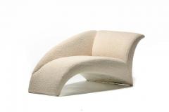 Vladimir Kagan Vladimir Kagan Post Modern Marilyn Chaise Lounge in Ivory White Boucl c 1986 - 2395342