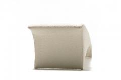 Vladimir Kagan Vladimir Kagan Post Modern Marilyn Chaise Lounge in Ivory White Boucl c 1986 - 2395343