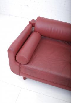 Vladimir Kagan Vladimir Kagan Red Leather Matinee Sofa Daybed - 1551941