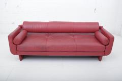 Vladimir Kagan Vladimir Kagan Red Leather Matinee Sofa Daybed - 1551942