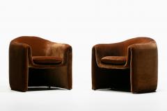Vladimir Kagan Vladimir Kagan Sculptural Chairs for Preview in Caramel Velvet c 1980 - 4333667