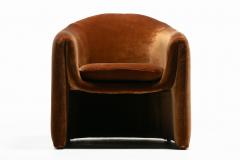 Vladimir Kagan Vladimir Kagan Sculptural Chairs for Preview in Caramel Velvet c 1980 - 4333670