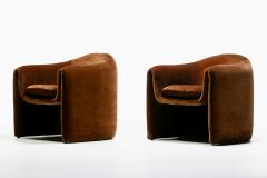 Vladimir Kagan Vladimir Kagan Sculptural Chairs for Preview in Caramel Velvet c 1980 - 4333674