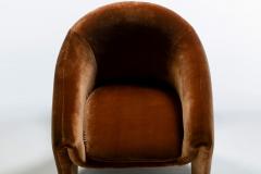 Vladimir Kagan Vladimir Kagan Sculptural Chairs for Preview in Caramel Velvet c 1980 - 4333675