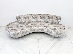 Vladimir Kagan Vladimir Kagan Serpentine Cloud Sofa Directional in Chinoiserie Tiger Velvet - 3614605