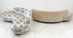 Vladimir Kagan Vladimir Kagan Serpentine Cloud Sofa Directional in Chinoiserie Tiger Velvet - 3614607