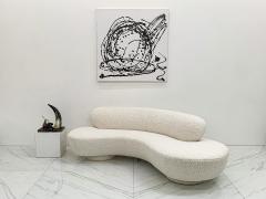 Vladimir Kagan Vladimir Kagan Serpentine Cloud Sofa for Directional in Heavy Boucle - 4004592