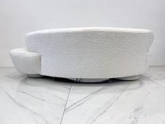 Vladimir Kagan Vladimir Kagan Serpentine Cloud Sofa for Directional in Heavy Ivory Boucle - 4175705