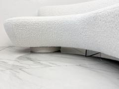 Vladimir Kagan Vladimir Kagan Serpentine Cloud Sofa for Directional in Heavy Ivory Boucle - 4175706