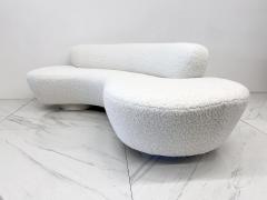 Vladimir Kagan Vladimir Kagan Serpentine Cloud Sofa for Directional in Heavy Ivory Boucle - 4175709