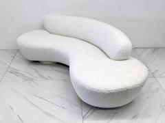 Vladimir Kagan Vladimir Kagan Serpentine Cloud Sofa for Directional in Heavy Ivory Boucle - 4175710