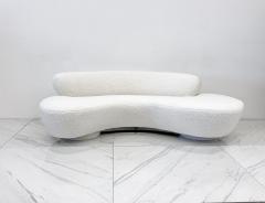 Vladimir Kagan Vladimir Kagan Serpentine Cloud Sofa for Directional in Heavy Ivory Boucle - 4175713