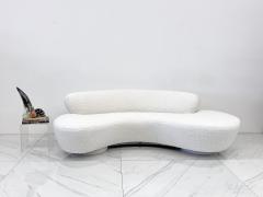 Vladimir Kagan Vladimir Kagan Serpentine Cloud Sofa for Directional in Heavy Ivory Boucle - 4175714