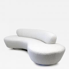 Vladimir Kagan Vladimir Kagan Serpentine Cloud Sofa for Directional in Heavy Ivory Boucle - 4176863