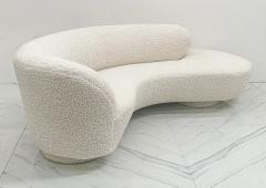 Vladimir Kagan Vladimir Kagan Serpentine Cloud Sofa for Directional in Heavy Teddy Boucle - 4088221