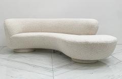 Vladimir Kagan Vladimir Kagan Serpentine Cloud Sofa for Directional in Heavy Teddy Boucle - 4088224