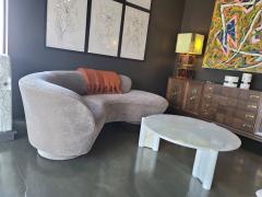 Vladimir Kagan Vladimir Kagan Serpentine Cloud Sofa in Maharam Mushroom Mohair - 4310711