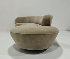 Vladimir Kagan Vladimir Kagan Serpentine Cloud Sofa in Maharam Mushroom Mohair - 4310715