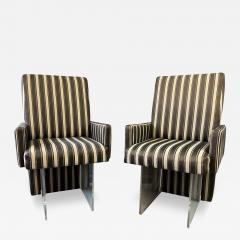 Vladimir Kagan Vladimir Kagan Set of 6 Clos Dining Chairs 2 Arms and 4 Side Chairs Mid Century - 3663605