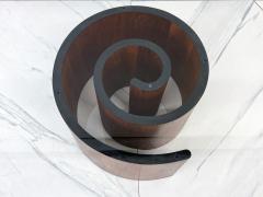 Vladimir Kagan Vladimir Kagan Snail Coffee Table Walnut Glass 1960s - 4055505