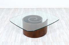 Vladimir Kagan Vladimir Kagan Snail Coffee Table with Glass Top for Selig - 2272002