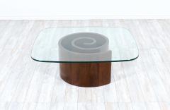 Vladimir Kagan Vladimir Kagan Snail Coffee Table with Glass Top for Selig - 2272003