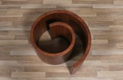 Vladimir Kagan Vladimir Kagan Snail Walnut Glass Coffee Table for Selig - 4343298