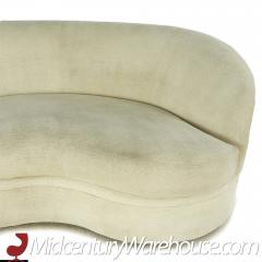 Vladimir Kagan Vladimir Kagan Style Directional Furniture Mid Century Biomorphic Kidney Sofa - 3694219