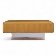 Vladimir Kagan Vladimir Kagan Style Gianni Walnut and Lucite Executive Desk - 4355564