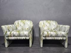 Vladimir Kagan Vladimir Kagan Style Lounge Chairs in French Upholstery - 2734083